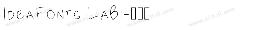 IdeaFonts LaBi字体转换